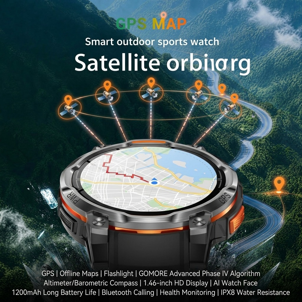 2026New Military VWAR GPS Smar - Watch Vs Smartwatch ulasan dan harga
