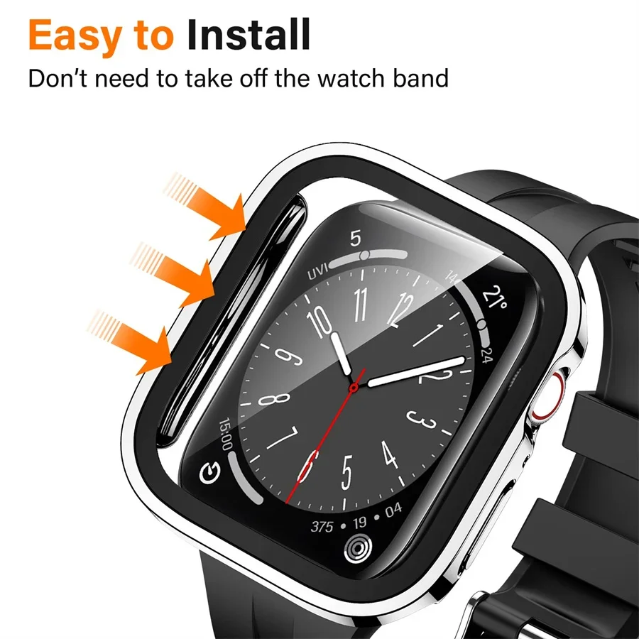 Glass+cover For Apple Watch ca - Smartwatch Watches For Girls ulasan dan harga