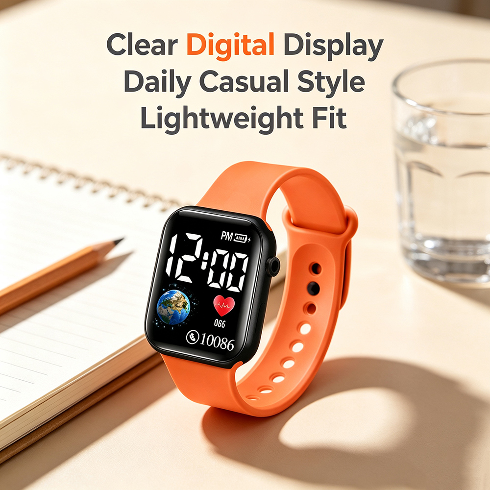 Square LED Digital Watches for - Smartwatch Watches For Girls ulasan dan harga