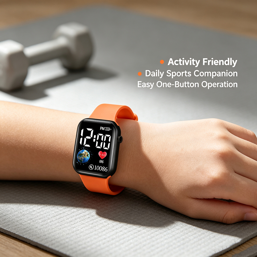 Square LED Digital Watches for - Smartwatch Watches For Girls ulasan dan harga
