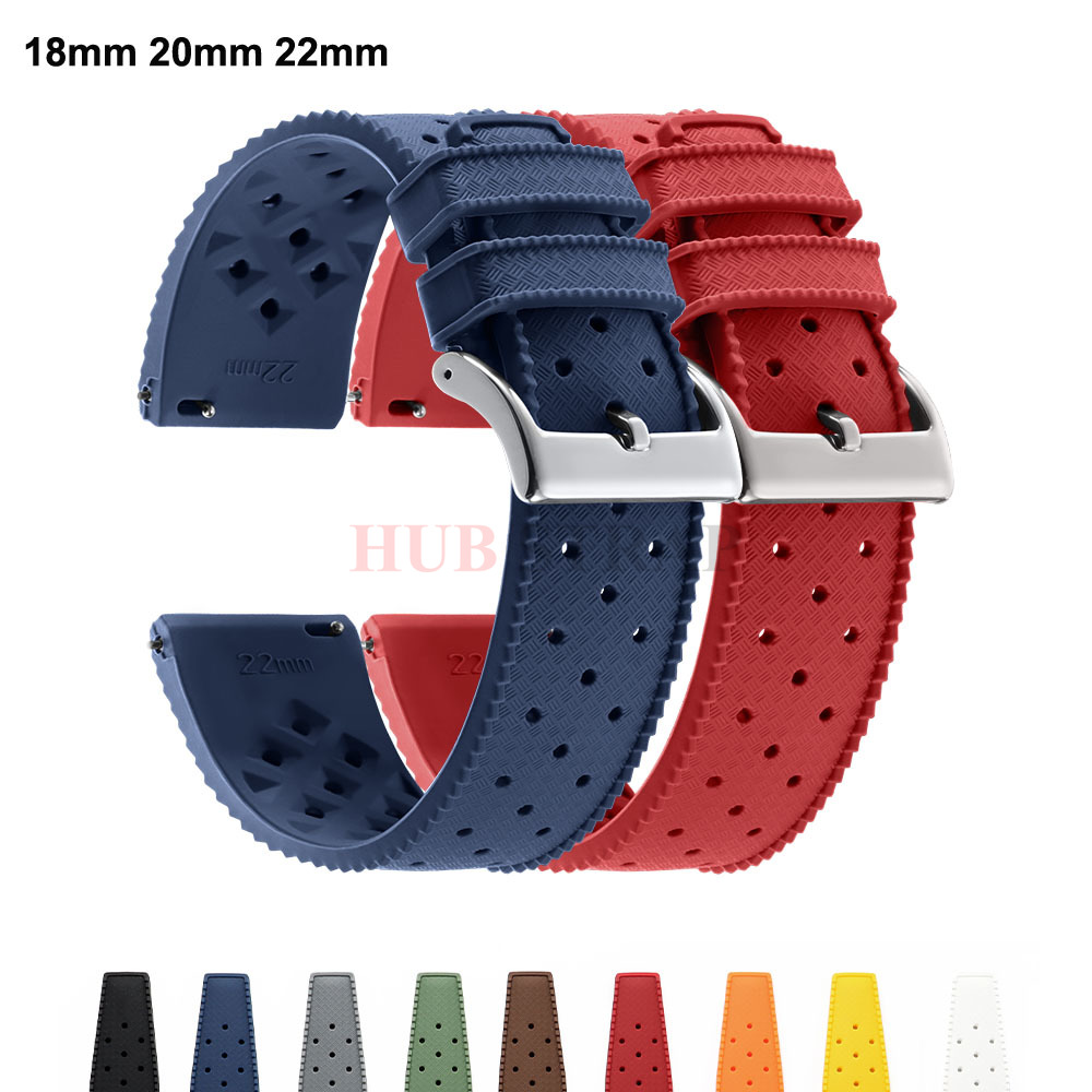 18mm 20mm 22mm Tropical Silico - Watches Rolex Smartwatch ulasan dan harga