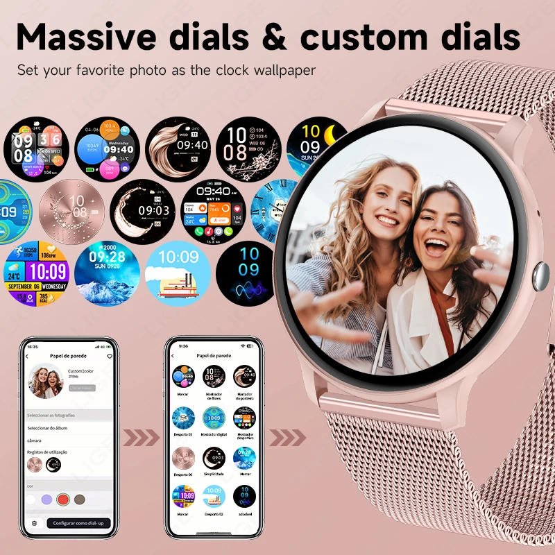 LIGE Bluetooth Call Smart Watc - Watches Ladies Smartwatch ulasan dan harga