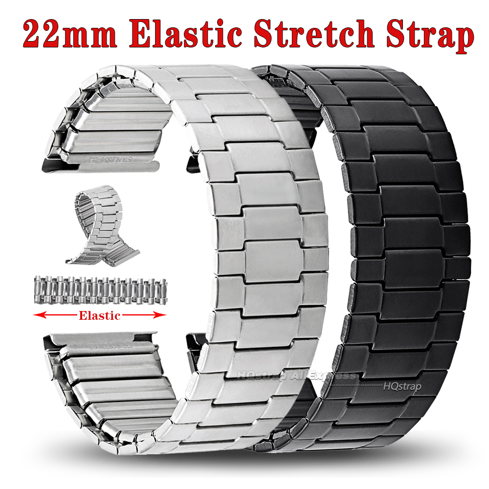 Elastic Steel Watch Strap 22mm - Watches Rolex Smartwatch ulasan dan harga