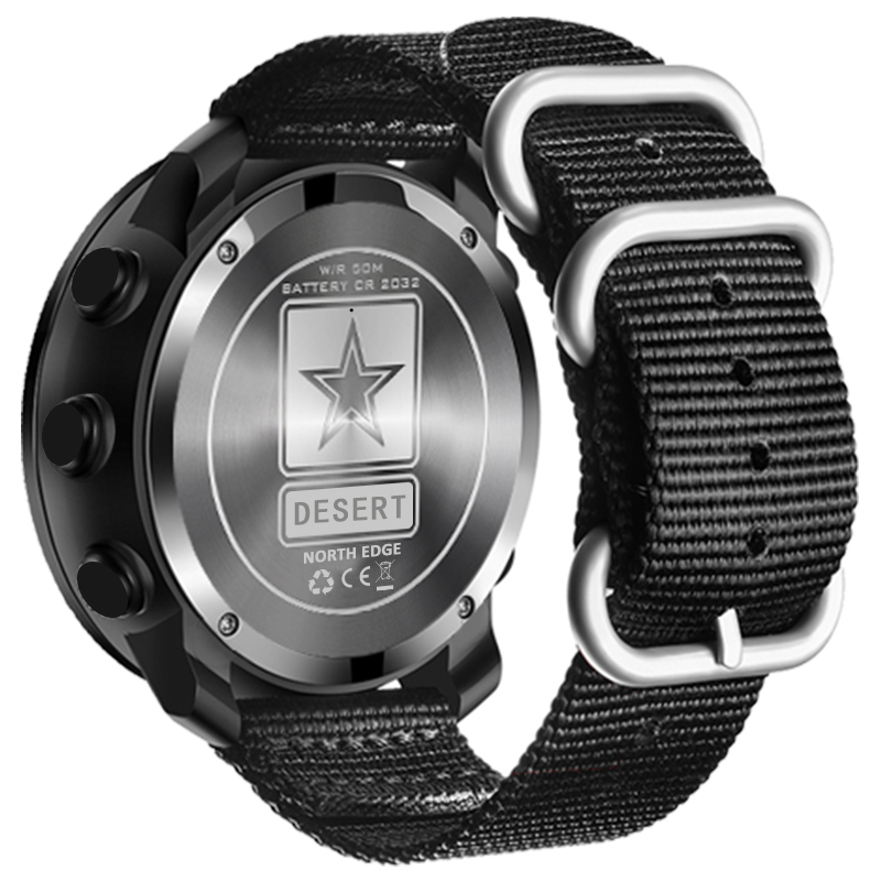 NORTH EDGE DESERT Men Digital  - Altimeter Compass Watch ulasan dan harga