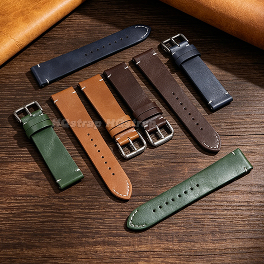 Oil Wax Leather Watch Strap 18 - Watches Rolex Smartwatch ulasan dan harga