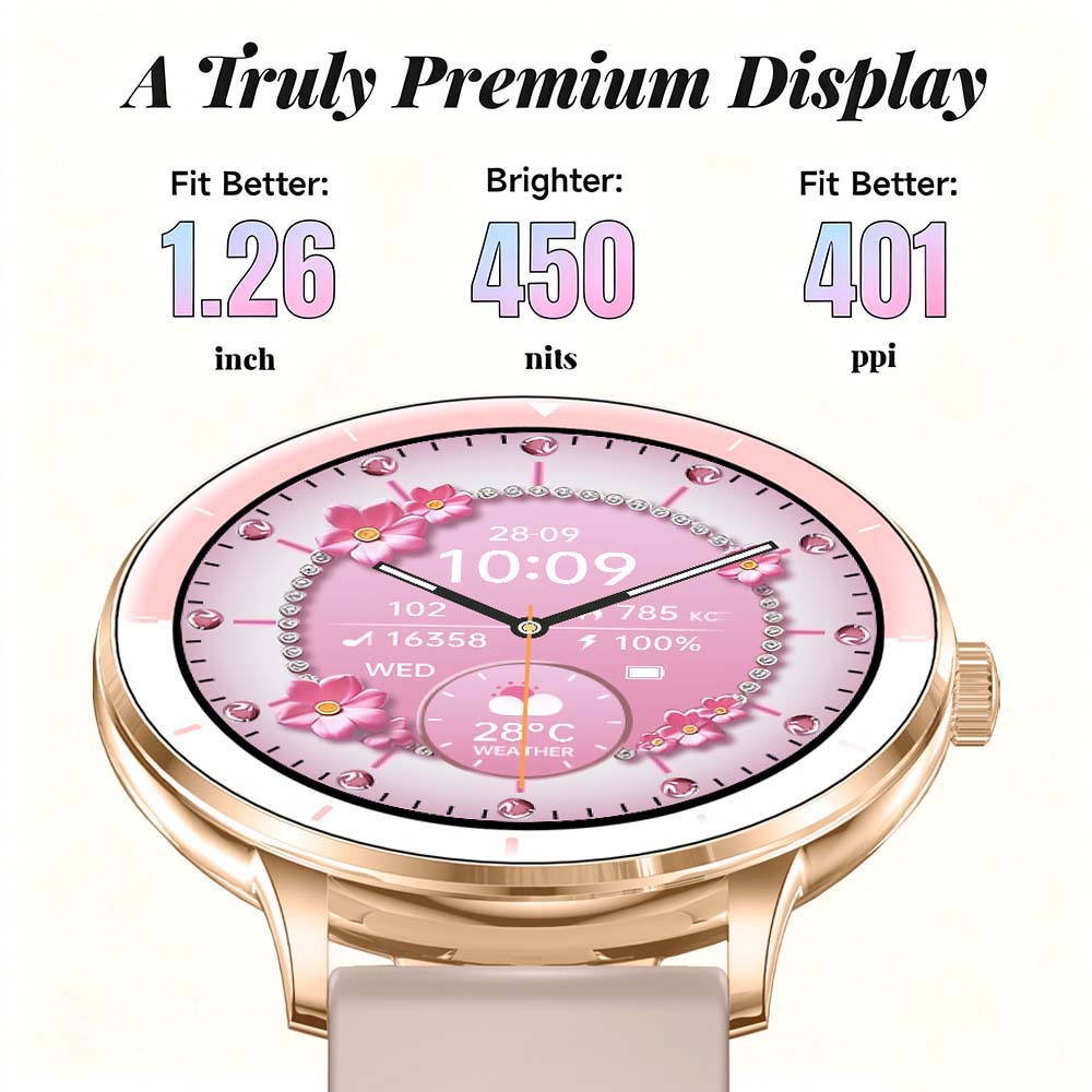 Women Smart Watch 1.26 Inch HD - Watches Ladies Smartwatch ulasan dan harga