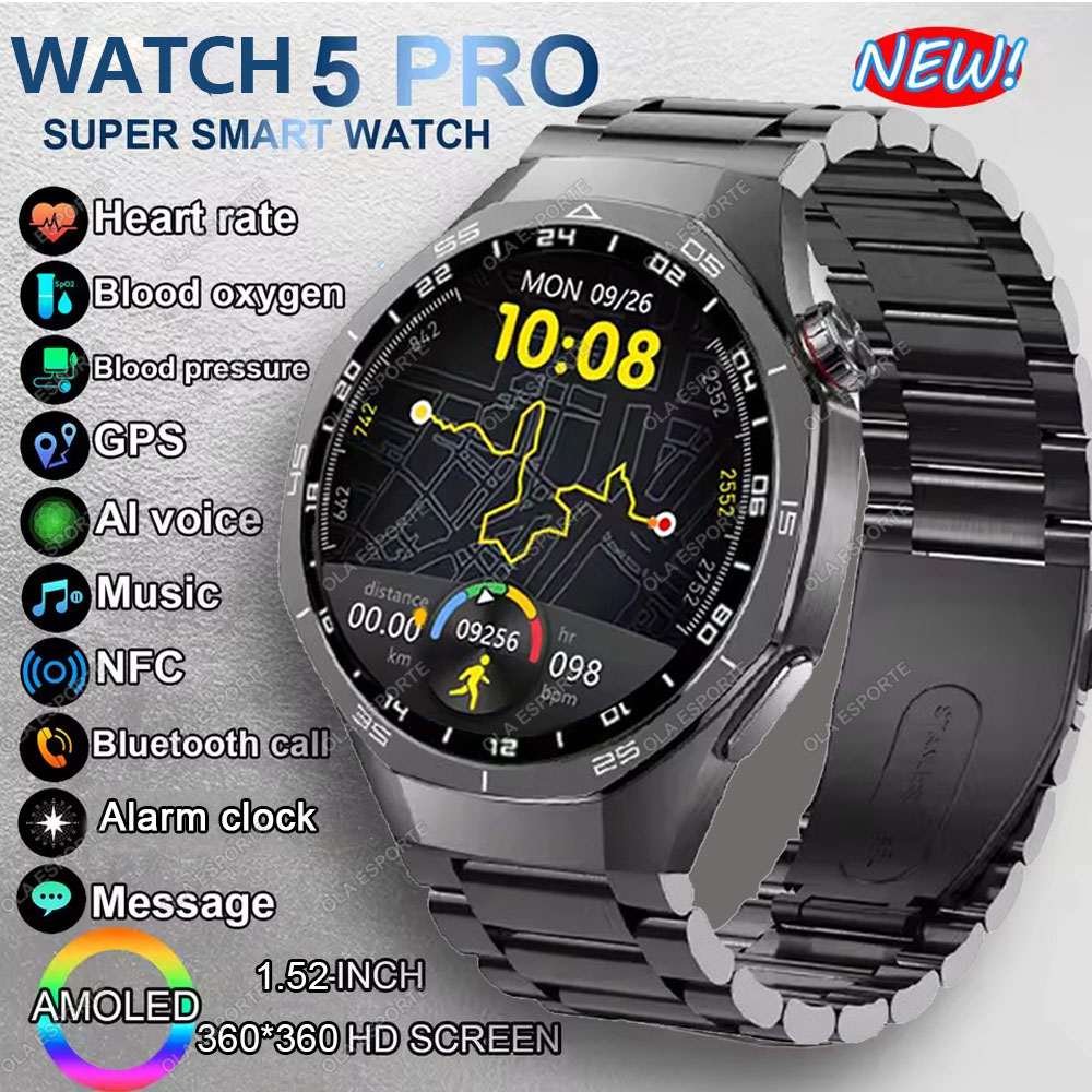 New Watch 5 Pro Smart Watch 1. - Smartwatch Watches For Women With Gps ulasan dan harga