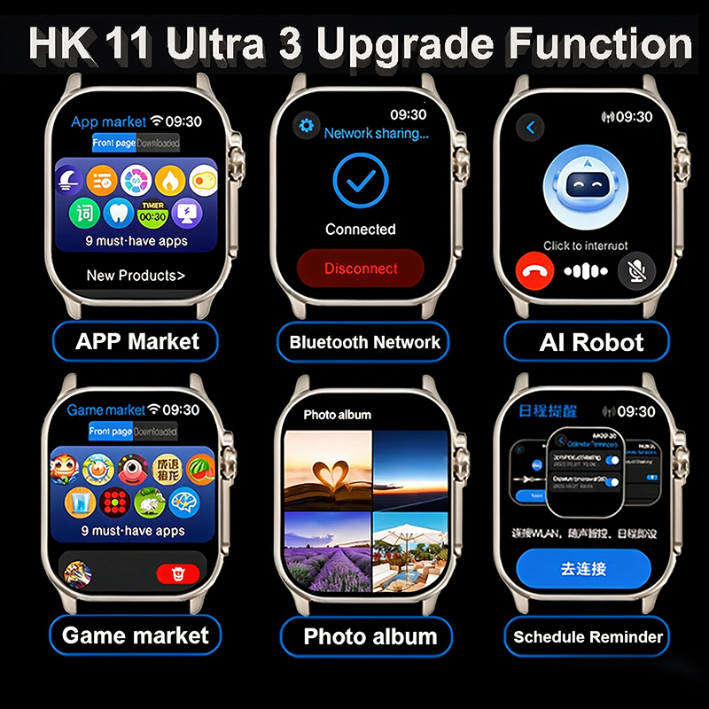 New Watches Men HK11 ULTRA3 Sm - Smartwatch Watches For Women With Gps ulasan dan harga