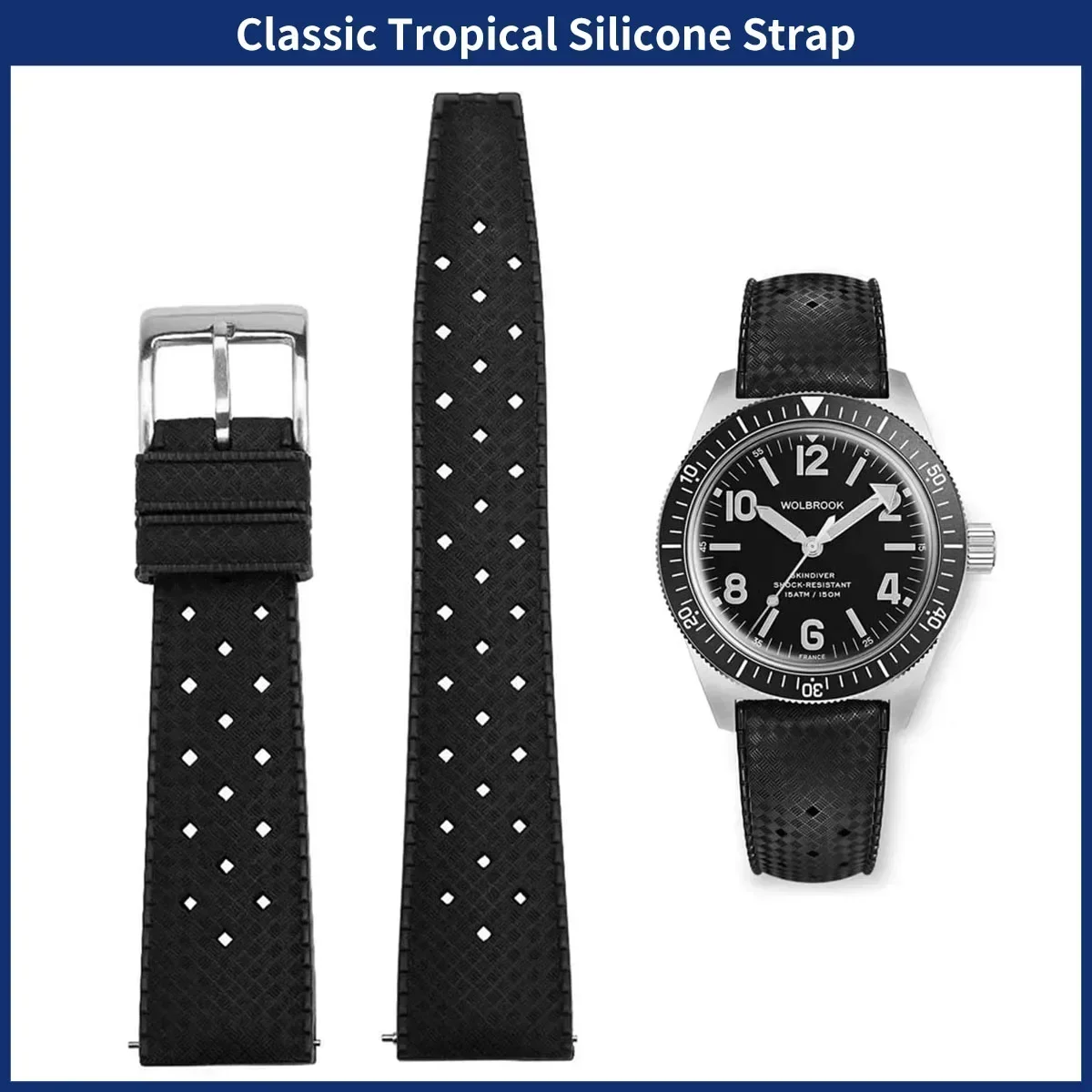 FKM watch Strap 20mm 22mm Trop - Watches Rolex Smartwatch ulasan dan harga