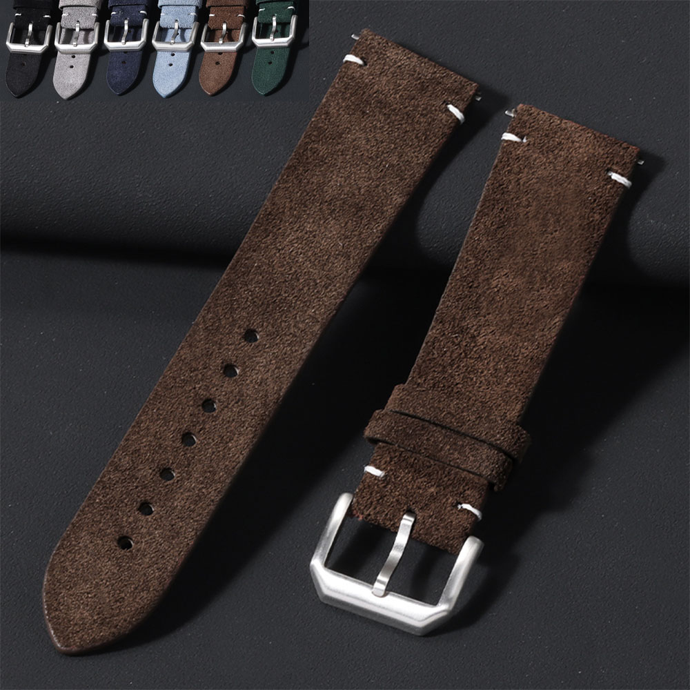 20mm 22mm Soft Suede Leather W - Smartwatch Vintage Watches For Women ulasan dan harga