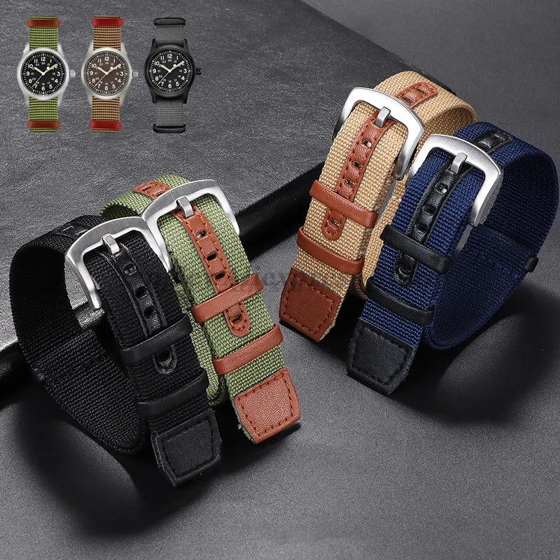 20mm 22mm Canvas Nylon Patch L - Watches Rolex Smartwatch ulasan dan harga