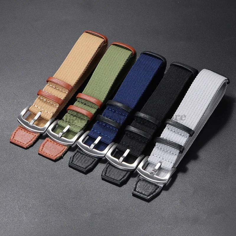 20mm 22mm Canvas Nylon Patch L - Watches Rolex Smartwatch ulasan dan harga