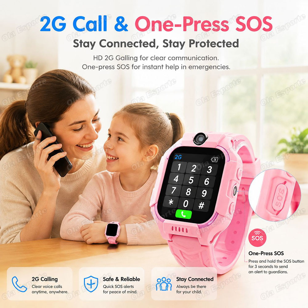 2027 New 2G/5G Kids Smart Watc - Smartwatch Watches For Kids With Gps ulasan dan harga