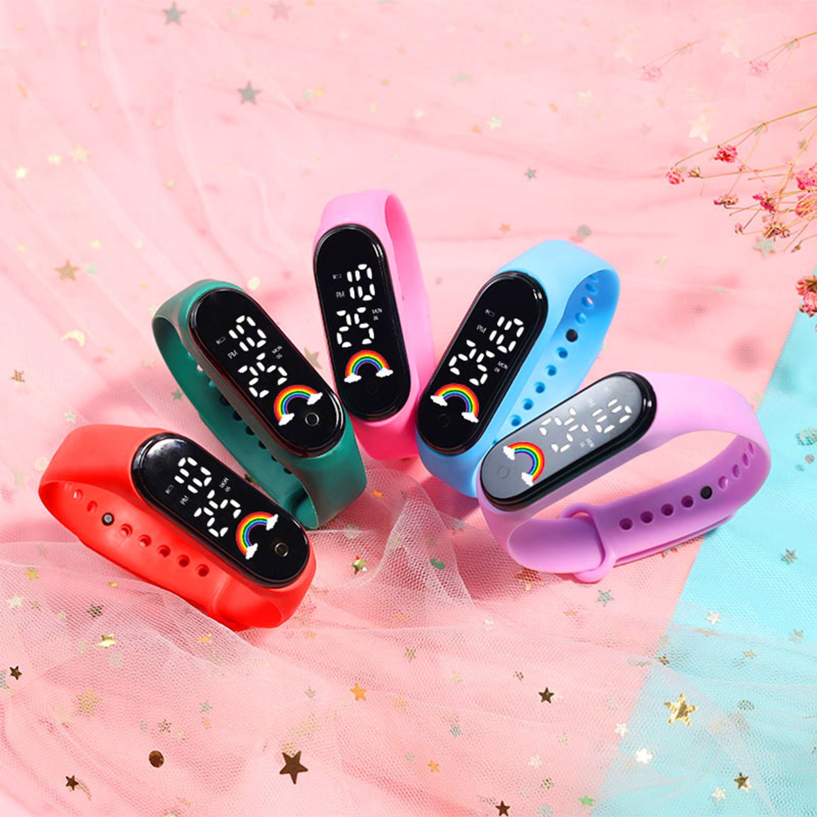 Multicolor Children Smart Watc - Smartwatch Digital Watches For Kid Girl ulasan dan harga