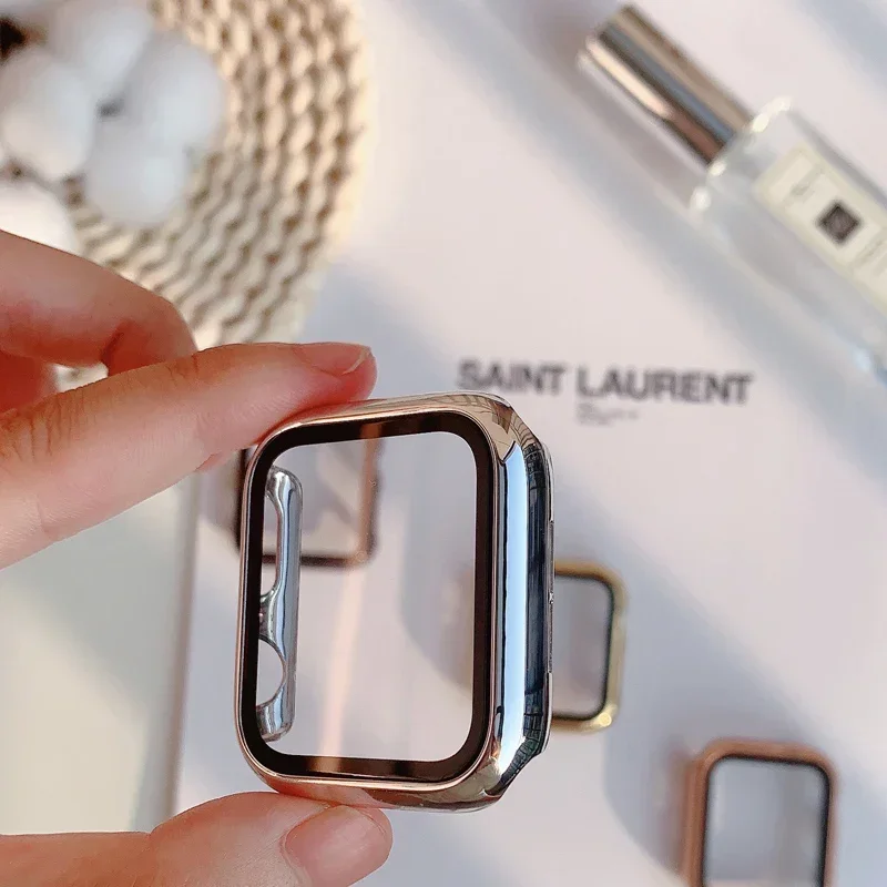 Glass+case For Apple Watch ban - Smartwatch Watches For Girls ulasan dan harga