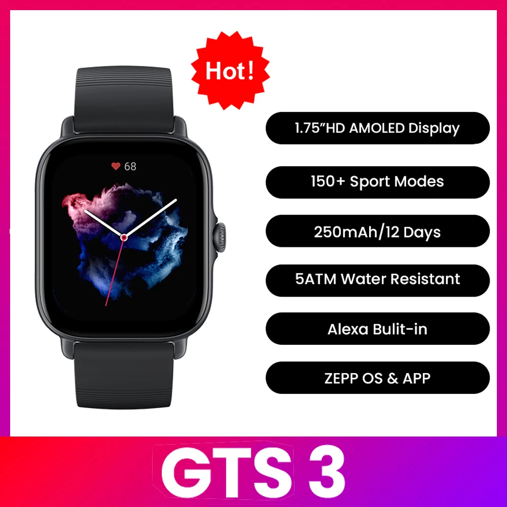 Amazfit GTS 3 Smartwatch  5ATM - Timex Watches Smartwatch ulasan dan harga