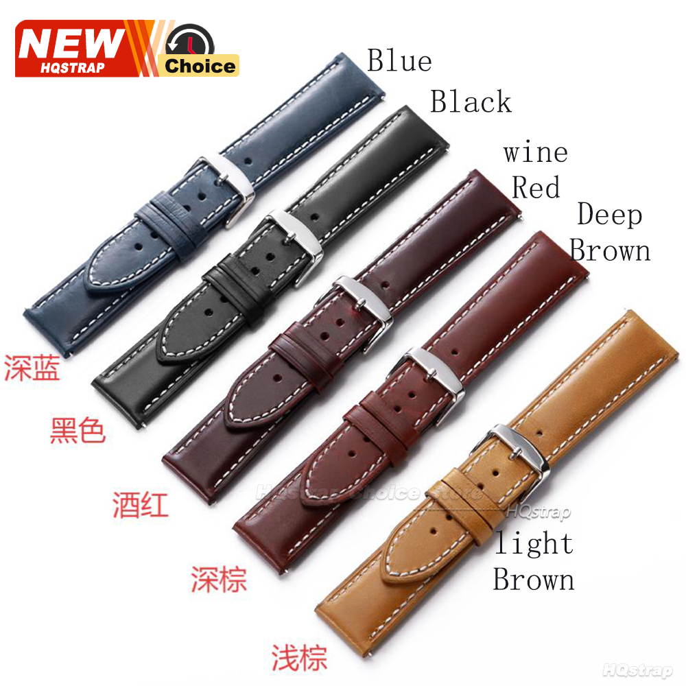 New Oil Wax Strap 16mm 18mm 20 - Watches Rolex Smartwatch ulasan dan harga