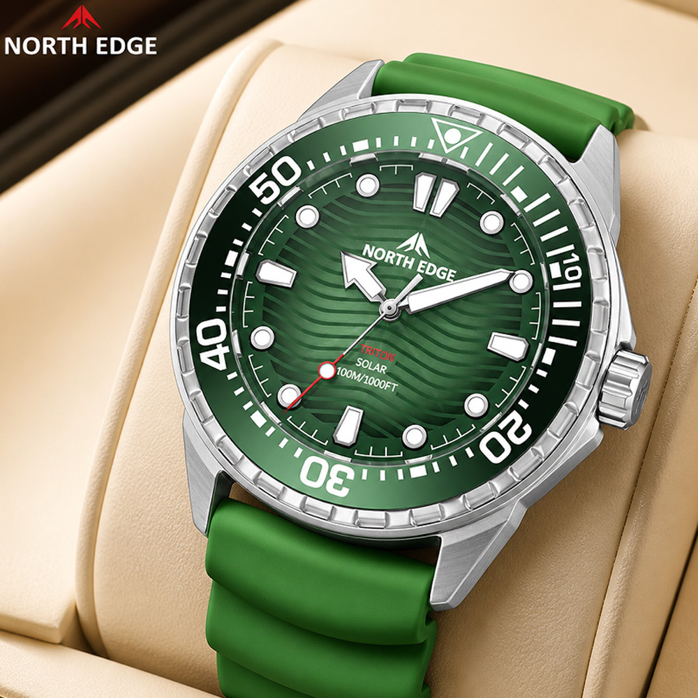 NORTH EDGE TRITON Solar Dive W - Altimeter Compass Watch ulasan dan harga