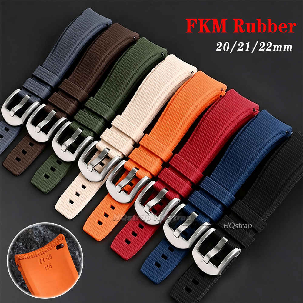 FKM Rubber Watch Strap 20mm 21 - Watches Rolex Smartwatch ulasan dan harga