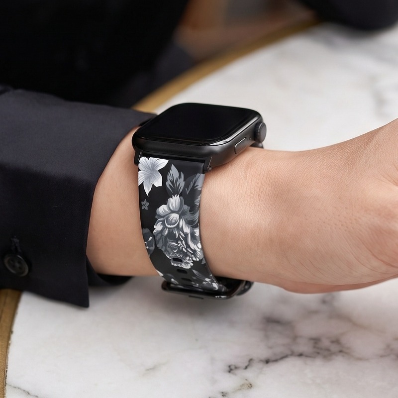 Vintage Floral Print Soft Sili - Smartwatch Vintage Watches For Women ulasan dan harga