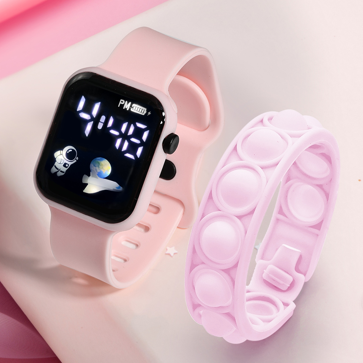 2PCS Children's Smart Watch Br - Smartwatch Watches For Girls ulasan dan harga